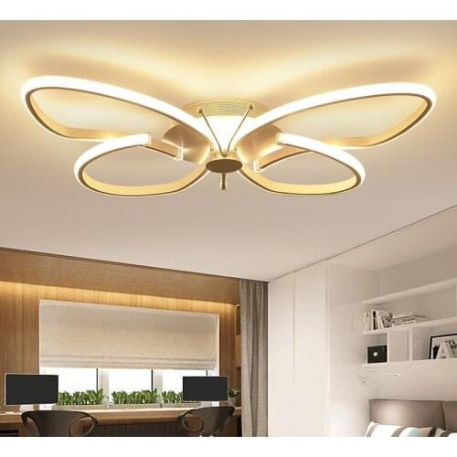 Modern LED lights dimmable ceiling lights bedroom kitchen lighting butterfly-shaped childrens room decorative ceiling lights