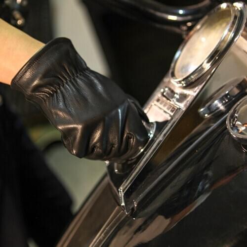 Super Offer! genuine GL-LP4 0.8mm thick glove good quality deer leather durable rider Gloves 3 sizes