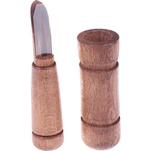 Outdoor Whistle Wood Duck Call Whistle Hunting decoy Brown Oak Wooden Whistle Drop Ship