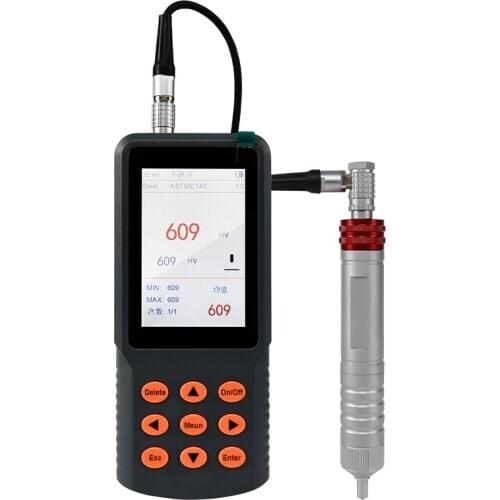 Ultrasonic Hardness Tester with Multi-Point Calibration High Precision Metal Hardness Measuring HV HRC HB HRB HRA Mpa