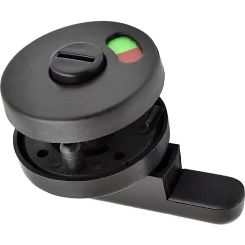 Universal Black Privacy WC Plastic Latch Vacant Engaged Door Lock Toilet Shower Cubicles & Bathroom Indicator Bolt High Quality
