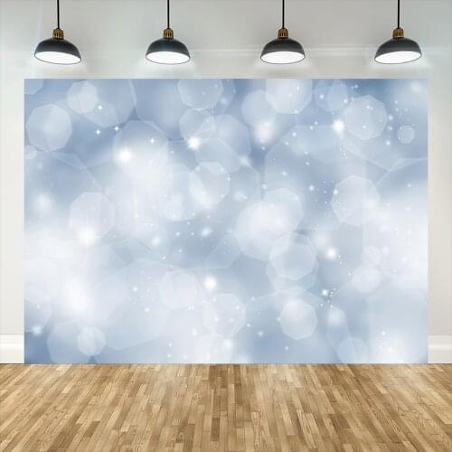 Silver Glitters Birthday Party Banner Custom Photography Background Viny Backdrop Photo Studio Children Baby Christmas Photocall