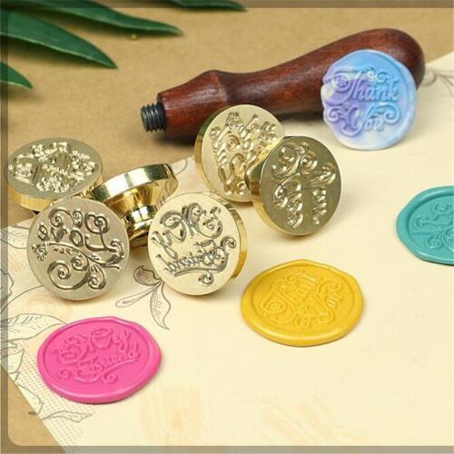 Retro Wood Sealing Wax Stamp Holiday Series Wax Seal Stamps Decorative Birthday Merry Christmas Wedding Invitation Sealing Stamp