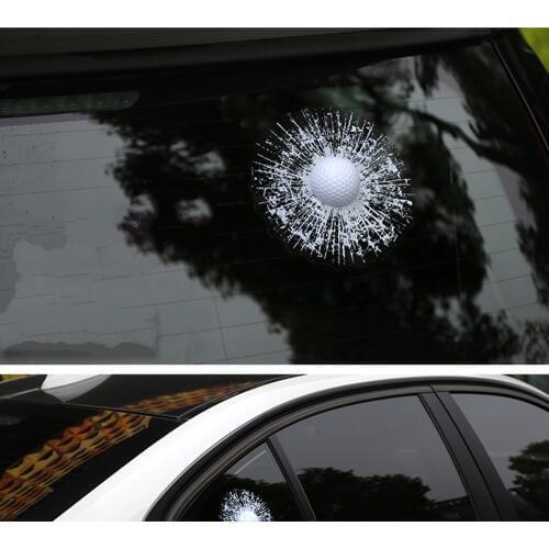 Etie Funny 3D Car Sticker and Decal Golf Hit The Window Accessories for Volkswagen Polo Golf 5 6 7 Bmw Audi Opel Renault Tpypta