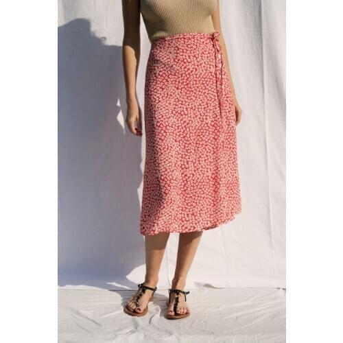 Women Skirt 2020 Summer New Floral Midi Skirt Women