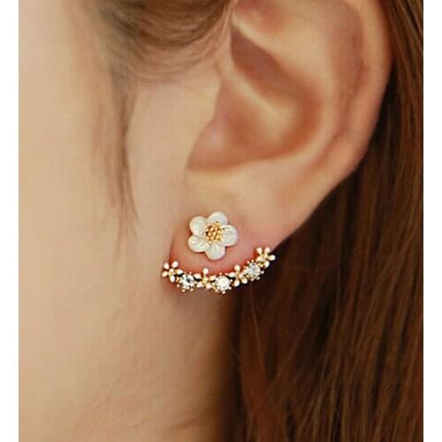 1Pair Women Fashion Flower Crystal Ear Stud Earrings Earring Jewelry Gift10.3