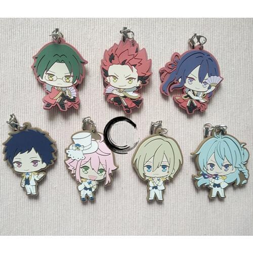 1pcs Anime Keychain Ensemble stars knights Hidaka Hokuto Mao Trickstar Yuuki Makoto Keychain Pendant Keyrings Portachiavi