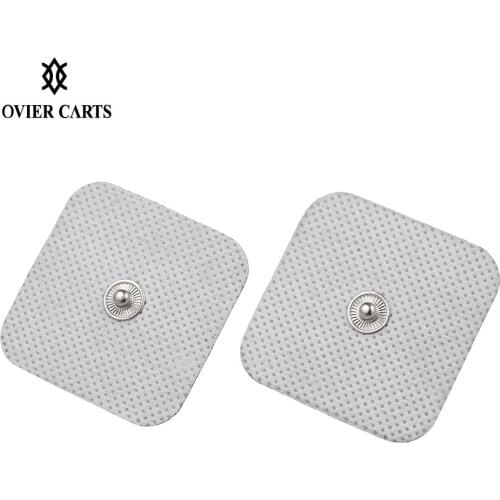 10pcs 4*4cm Digital TENS Non-woven Self Adhesive Replacement Electrode Pad for Muscle Stimulator Tens Machine Pads