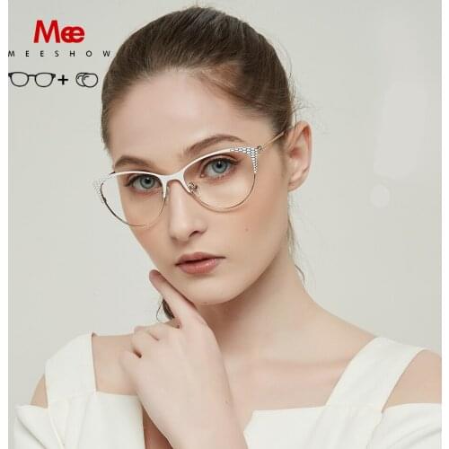 2020 Meeshow prescription glasses cat glasses women glasses oculos de grau feminino armacao eyeglasses vintage frame NEW