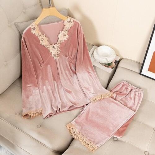 Lace Patchwork Pajamas Suit Women Large Size 3XL 4XL 5XL 2PCS Strap Top&Shorts Intimate Lingerie Sexy Nightgown Sleepwear