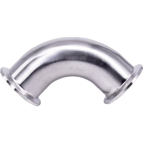 2" Tri Clamp x 51mm 2" Pipe OD SUS 304 Stainless Steel 90 Degree Elbow Sanitary Fitting Home Brew Beer Wine
