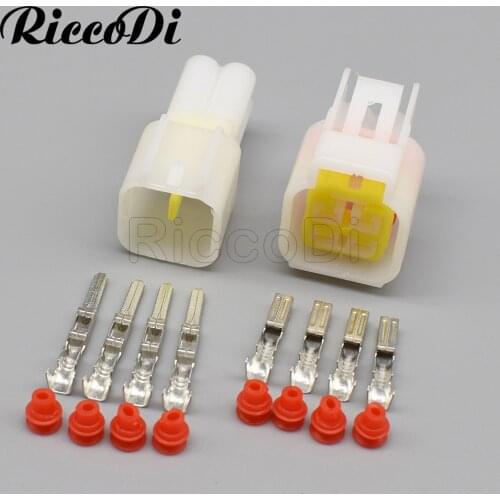 10Set 4 Pin Waterproof Electrical Wire Connector Male and female Automobile Connector Plug with Terminal DJ7041Y-2.3-11/21