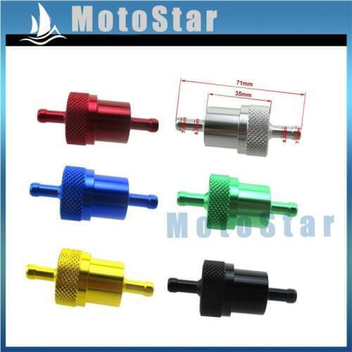 Aluminum Gas Fuel Filter For Motorcycle Go Kart ATV Quad Scooter Moped Buggy Pit Dirt Bike Snowmobile