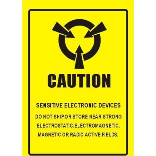 4*2.2cm CAUTION Antistatic Event Sticker for ESD Anti-Static Sensitive Device Electronic Shielding Anti Static Package Label