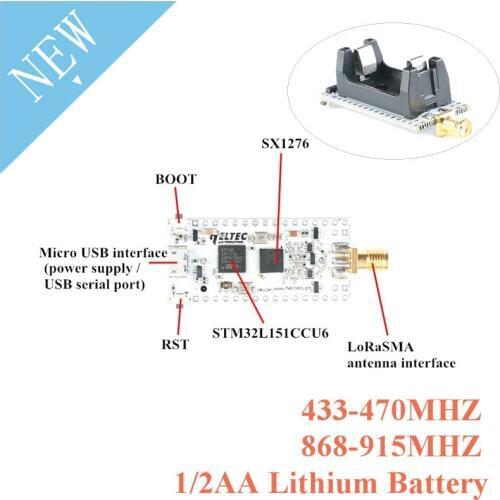 SX1276 Wireless Development Board LoRaWAN Wireless Transceiver Wireless Module with Antenna STM32L151CCU6 433-470MHZ 868-915MHZ
