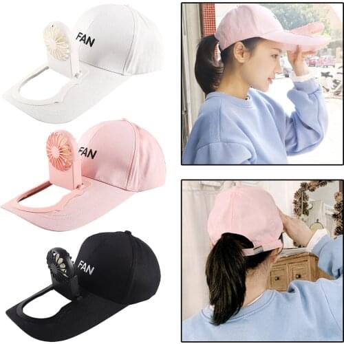 Fan Cooling Baseball Cap Sun Visor Hat Outdoor Travel Peaked Caps Golf Hat