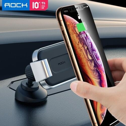 ROCK Phone Holder Press-Type Car Dashboard Mount Universal Phone Bracket GPS Stand Car Phone Holder for iPhone 12 for Mi 10