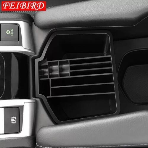 For Honda Civic Sedan 2016 2017 2018 Central Storage Pallet Container Multifunction Box Cover Kit Accessories Interior