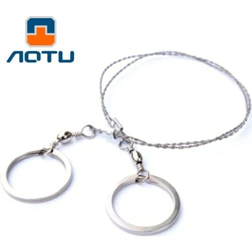 Hot 2021 outdoor Camping Survival wire 3piece/lot saw chain sawing wire saw life saving 4 strands wire rotate 360 degrees