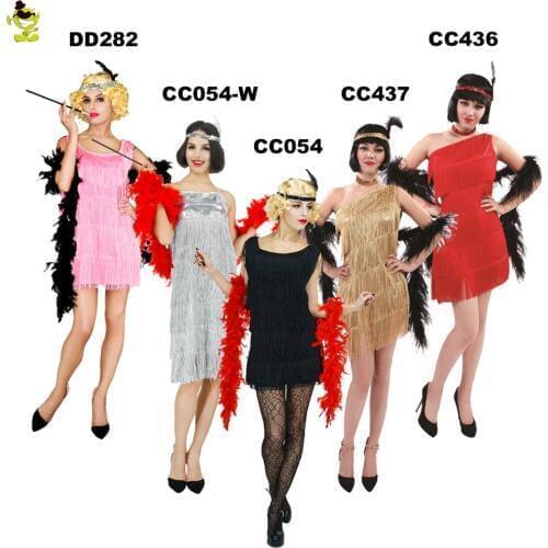 Halloween Party Club Costume Flapper Girls Fancy Dress Women For Adult Carnival Party