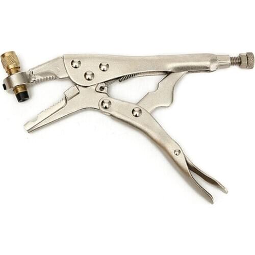 Air Conditioner Refrigerant Recovery Refrigeration Tube Steel Locking Plier Hand Tool