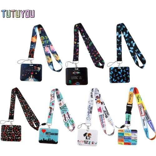 1pcs PC2910 Medicine Theme Greys Anatomy Neck Strap Lanyard For Keys ID Card Gym Phone Straps USB Badge Holder For Doctor Nurse