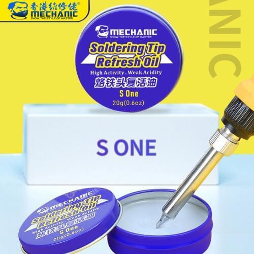 Mechanic Soldering Iron Tip Refresher Oil Solder Clean Paste for Oxide Welding Head Resurrection Solder Repair Rework Tools