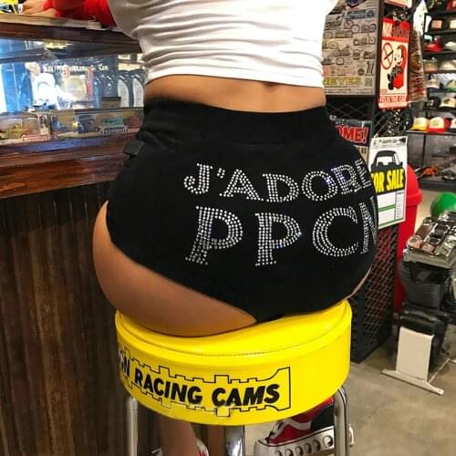 New Fashion Women Sexy Shorts PPCN Pattern Velvet High Waist DISCO Shorts