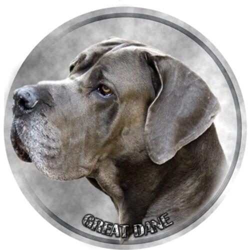 S40381# Various Sizes PVC Decal Great Dane Dog Pet Animal Car Sticker For Bumper Rear Window Laptop Refrigerator Toilet
