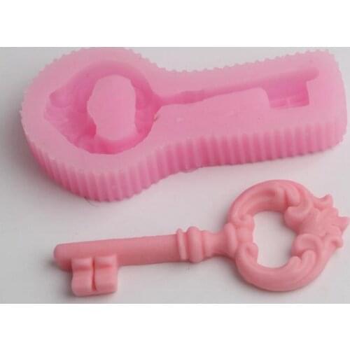 Retro key shape silicone mold gypsum wax aromatherapy candle wax mold