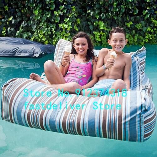Wholesale modern portable easy adults bean bag sofa chair, pool side floating beanbag lazy lounger