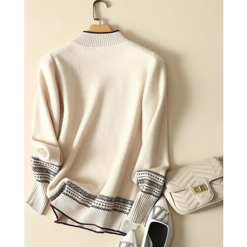 Thicken Fleece Knitted Women Sweater Pullovers Solid Long-Sleeved Elastic Loose Office Lady Elegant Pulls Outwear Tops