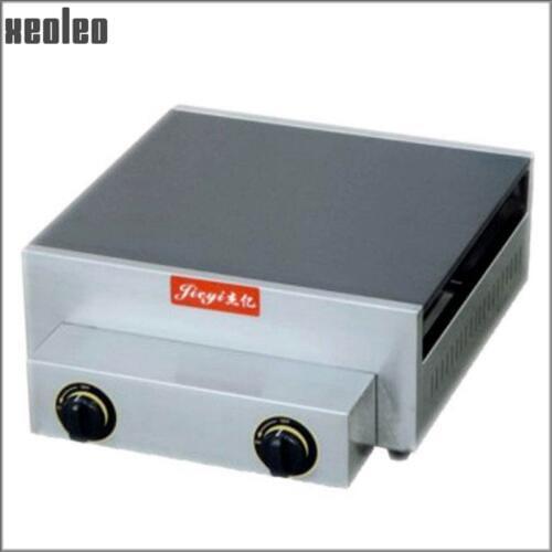 XEOLEO Square Single plate Gas crepe maker Commercial stainless steel single plate pancake making machine No sticky Square panel