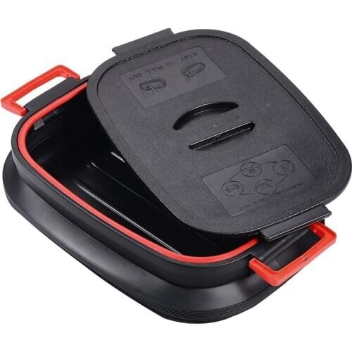 Car Trunk Box Foldable Convenient Tool Storage Lockable Storage Tool Box Garage Mechanism Storage Car Organizer Stowing Tidying