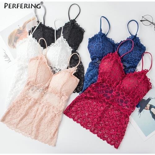 Perfering Lace Cotton Vest Top Women lingerie Pad Sleeveless Straps Summer Print Tube Tank Tops Female Camisoles Underwear