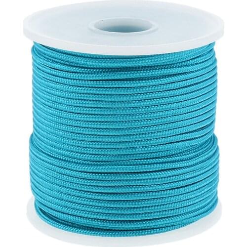 0.08' 164ft Paracord 6-Strand Parachute Cord Tie Down Rope Outdoor Tent Guy Line Camping Ropes Straps Climbing Accessories