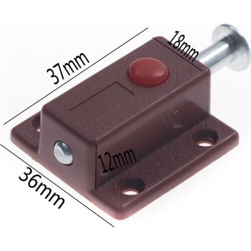 1Pc Self-spring Door Bolt Latch Thumb Lock For Door Window Cabinet Box Cupboard Locker Home Bolt DIY Furniture Hardware