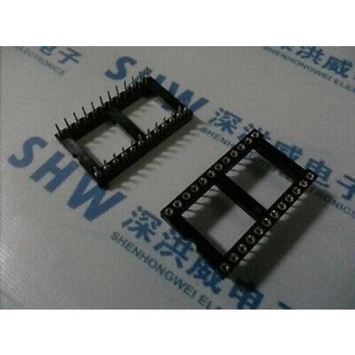 20PCS 24 Pin Round DIP IC Socket Adapter Wide 24Pin Pitch 2.54mm Connector
