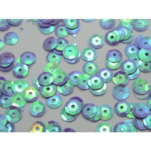 5000 Purple AB 6mm CUP round loose sequins Paillettes sewing Wedding craftaft