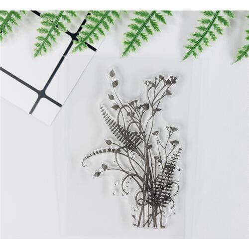 7*9 Plant Transparent Clear Stamps Bullet Journal Silicone Seal For DIY Scrapbooking Stamp Fairy Photo Album Card Making Y0093