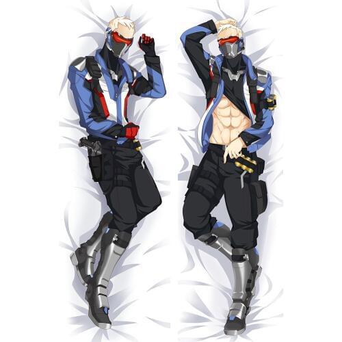 Anime JK Game SOLDIER:76 Jack Morrison Male Dakimakura Body Pillow Cover Case Sleep Cool Hug Pillowcase Bed Decor