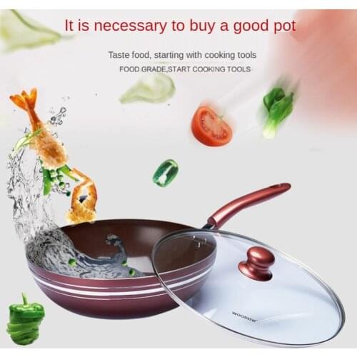 Home Mini Non Stick Frying Pan Coating 5 Layers Bottom Soft Handle Aluminum Dishwasher Safe Cooking Pan Set Kitchen Tool