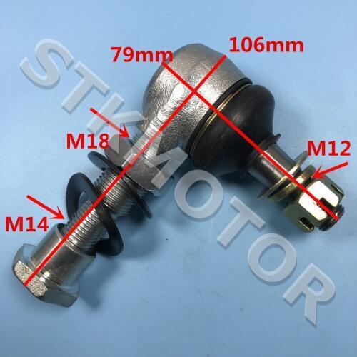 M12 Adjustable Ball joint Tie Rod end Kit For Bashan Kangchao 200-7 250cc 200cc ATV UTV Go Kart Buggy Parts