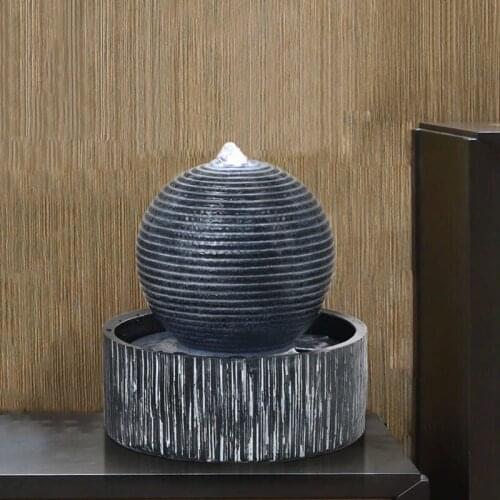 110V/220V Creative Indoor Water Fountain Ornaments Office Living Room Feng Shui Home Decoration Accessories Lucky Fountains Gift