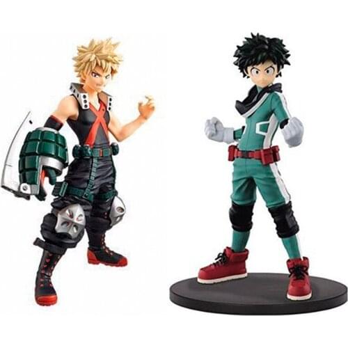 My Hero Academia VOL.1 No Hero Bakugou Katsuki Izuku Midoriya Deku Boku Standing Ver. PVC Action Figure Todoroki Shoto Collect