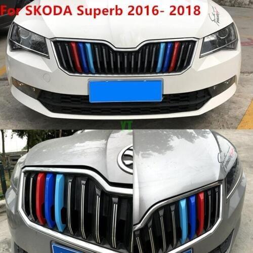 Auto grille trims for SKODA Superb 2016 2018, auto accessories,6pcs/set ,car styling car styling
