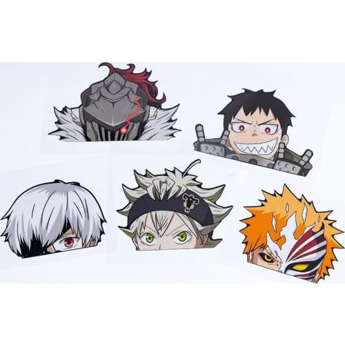 Car Styling Decals Auto Window Tail Body Modified Cartoon Anime Motorcycle Laptop Sticker