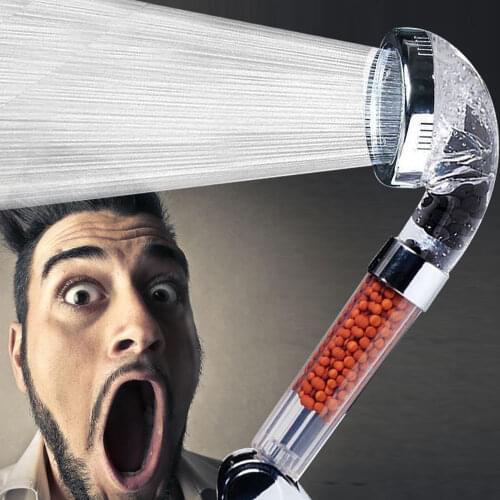 High temperature resistant stone negative ion shower nozzle pressurized water-saving water heater new material nozzle