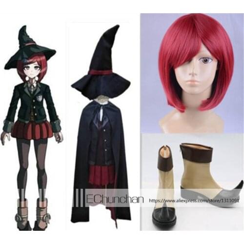 New arrival Full set Danganronpa V3 Himiko Yumeno Cosplay Costume includes wig and shoes