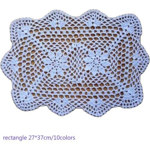 New Handmade lace cotton table place mat crochet coffee placemat pad Christmas drink coaster cup mug tea dining doily kitchen